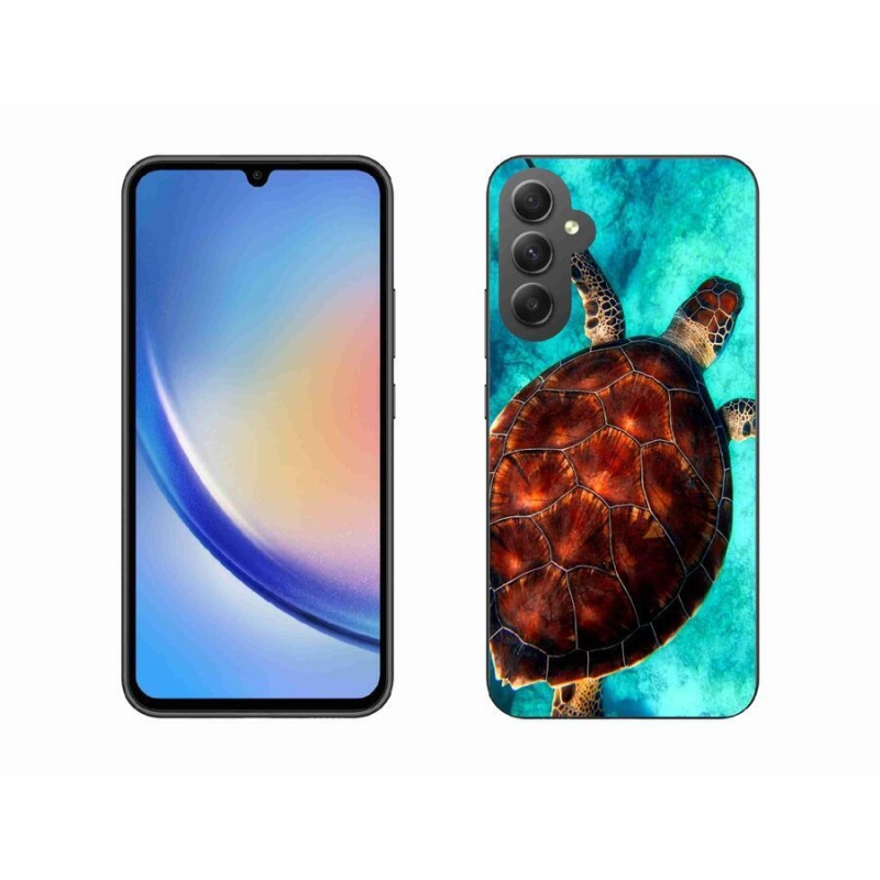 Gél védőhuzat mmCase Samsung Galaxy A34 5G - teknősbéka
