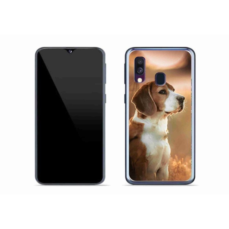 Gél védőhuzat mmCase Samsung Galaxy A40 készülékhez - bézs színű