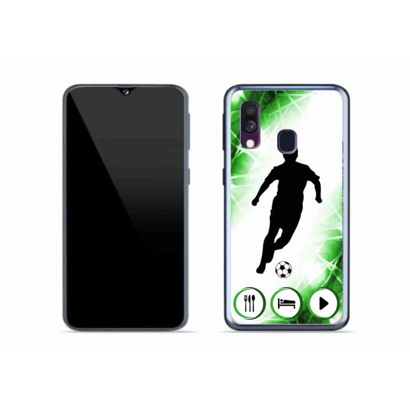 Gél borítás mmCase Samsung Galaxy A40 készülékhez - focista