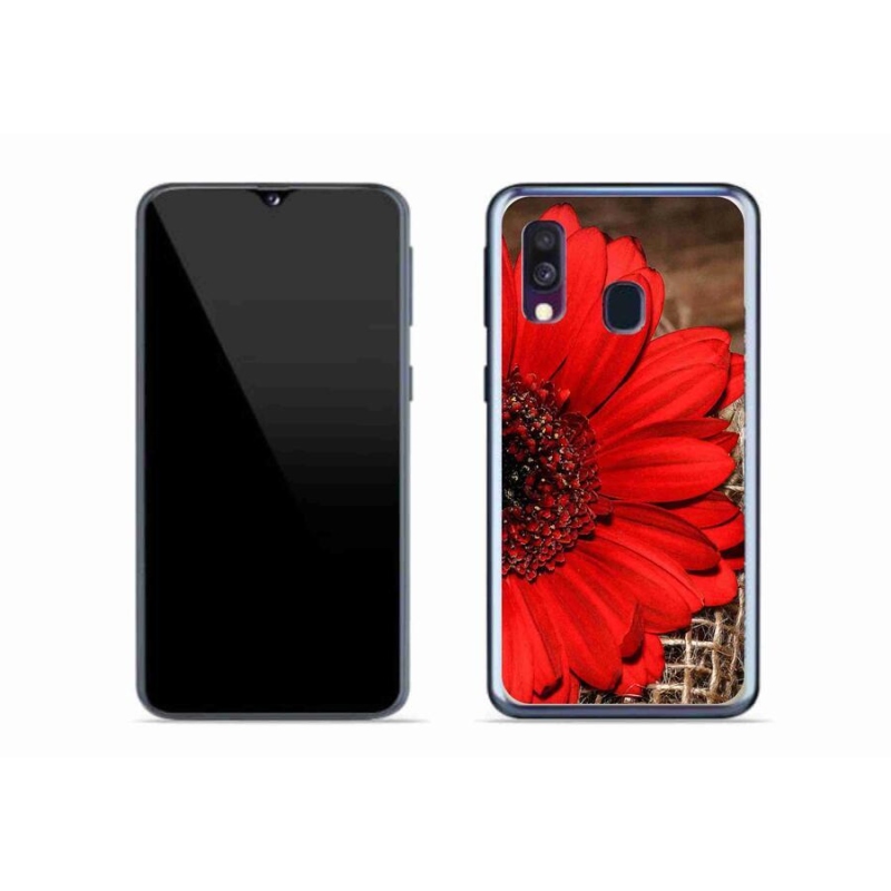 Gél borítás mmCase Samsung Galaxy A40 készülékhez - gerbera