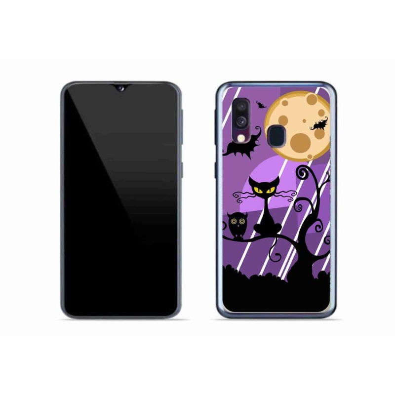 Gél borítás mmCase Samsung Galaxy A40 készülékhez - halloween