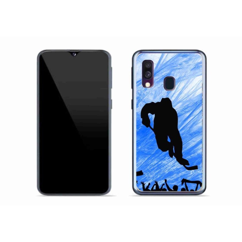 Gél borítás mmCase Samsung Galaxy A40 - hokis játékoshoz