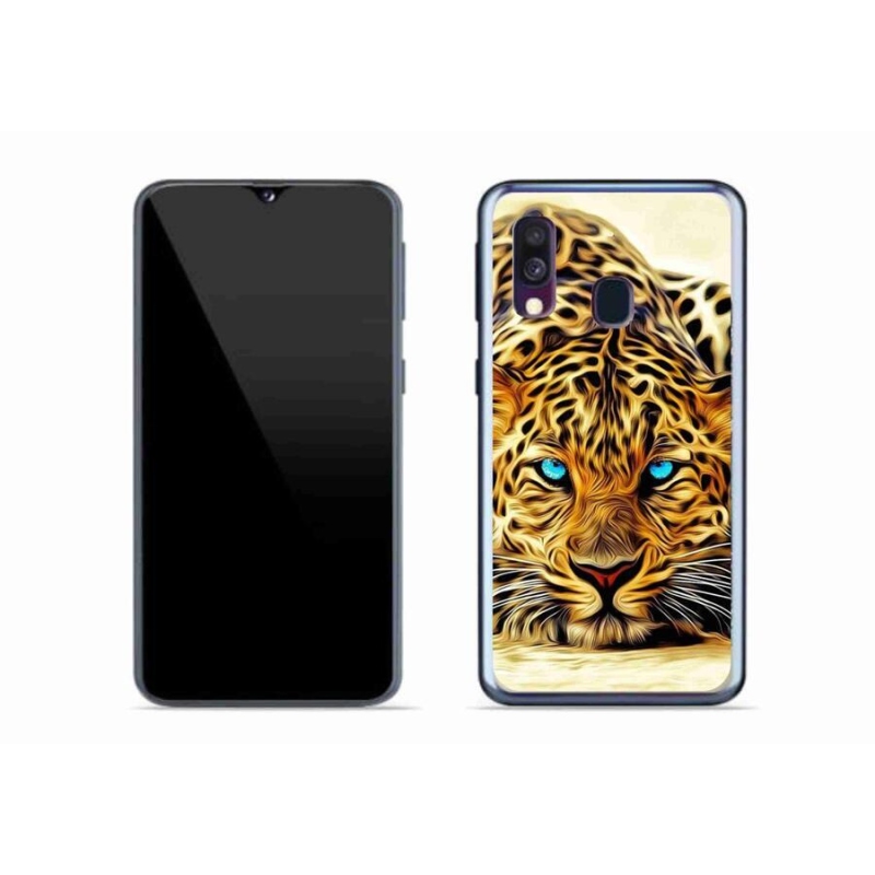 Gél borítás mmCase Samsung Galaxy A40 készülékhez - rajzfilm tigris