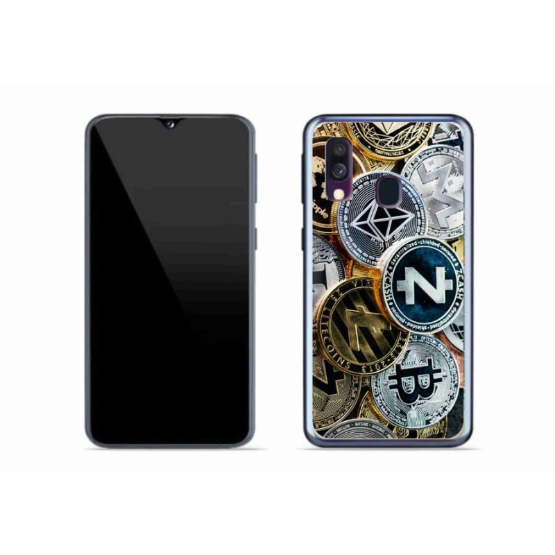 Gél borítás mmCase Samsung Galaxy A40 készülékhez - kriptovaluták