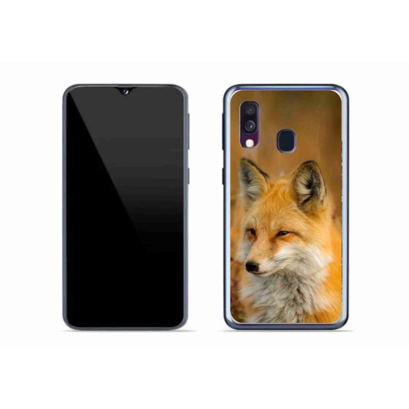 Zselés borítás mmCase Samsung Galaxy A40 készülékhez - róka