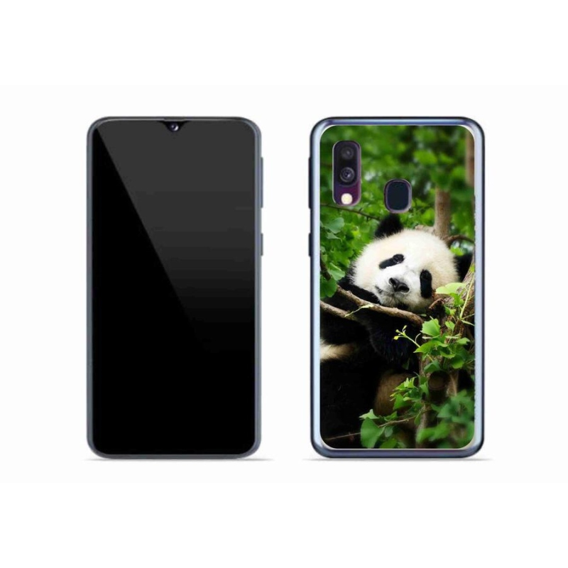 Zselés borítás mmCase Samsung Galaxy A40 készülékhez - panda