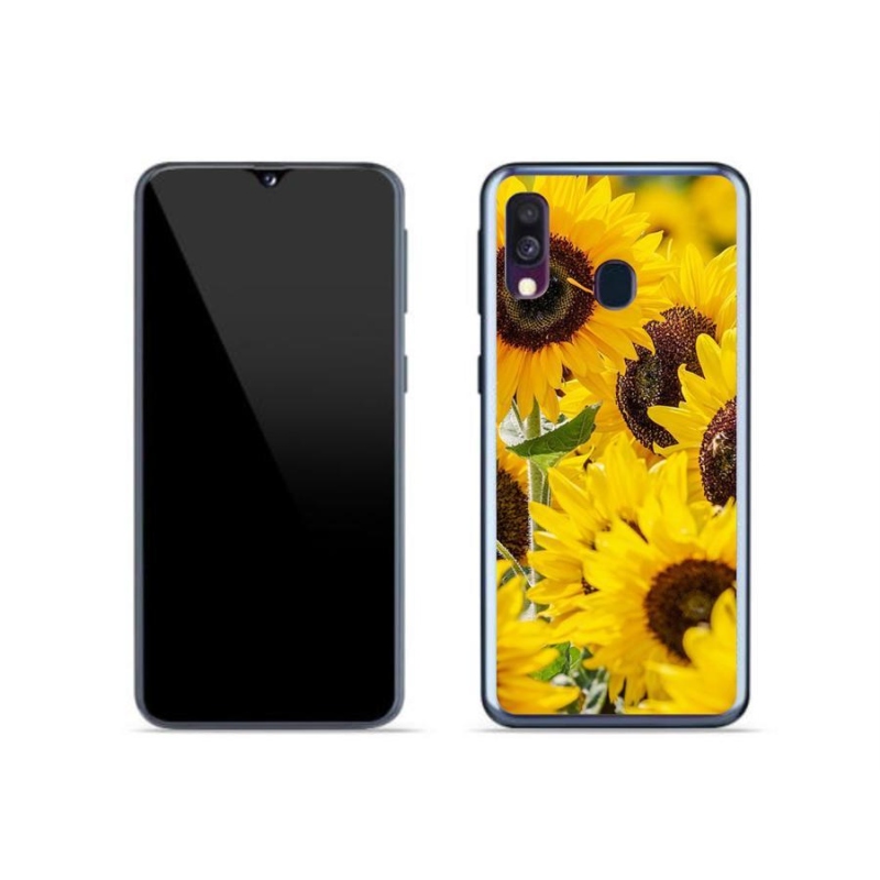 Gél borítás mmCase Samsung Galaxy A40 készülékhez - Napraforgó