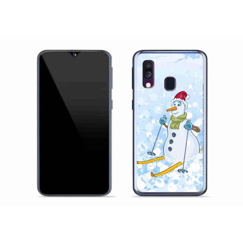 Gél borítás mmCase Samsung Galaxy A40 készülékhez - hóember