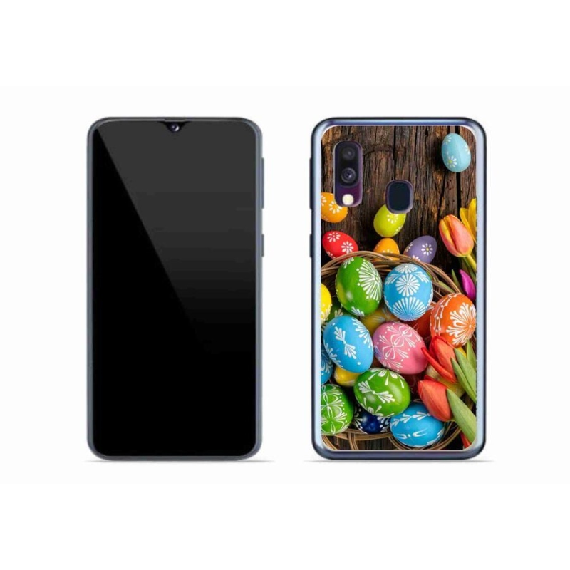 Gél borítás mmCase Samsung Galaxy A40 készülékhez - Húsvéti tojás