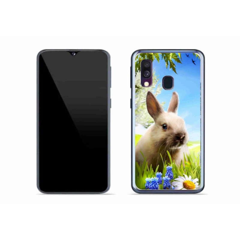 Gél védőhuzat mmCase Samsung Galaxy A40 készülékhez - nyuszi