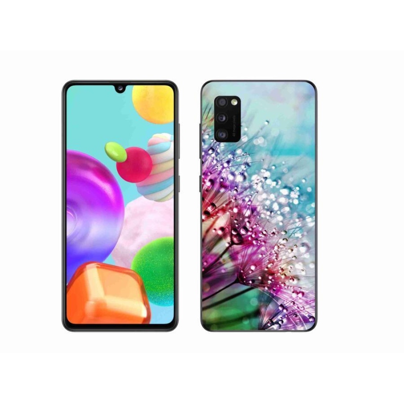 Gél védőhuzat mmCase mobiltelefonhoz Samsung Galaxy A41 - színes virágok