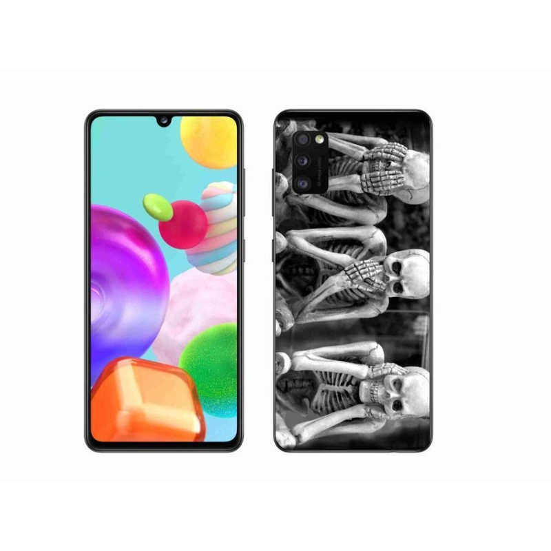 Gél borítás mmCase Samsung Galaxy A41 - csontvázakhoz