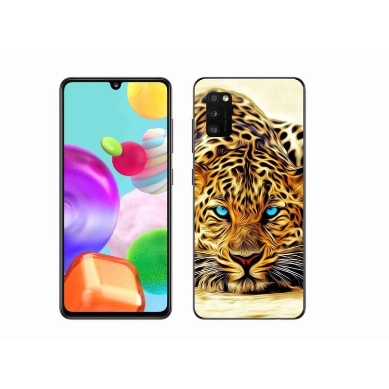Gél borító mmCase mobiltelefonhoz Samsung Galaxy A41 - rajzfilm tigris