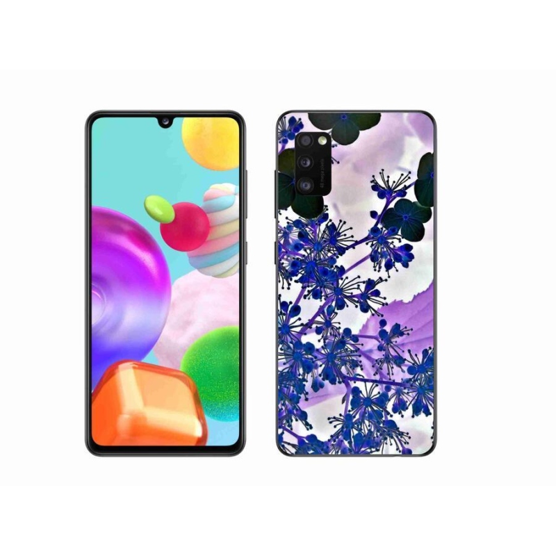 Gél borítás mmCase mobiltelefonhoz Samsung Galaxy A41 - hortenzia virág