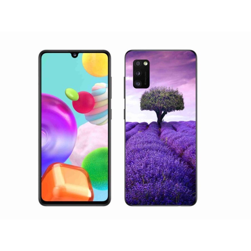 Gél védőhuzat mmCase Samsung Galaxy A41 készülékhez - levendula rét
