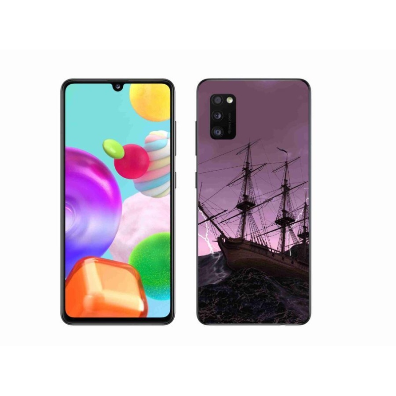 Zselés borítás mmCase Samsung Galaxy A41 készülékhez - hajó a viharban