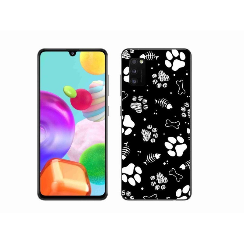 Gél borítás mmCase Samsung Galaxy A41 készülékhez - kutyamancsok
