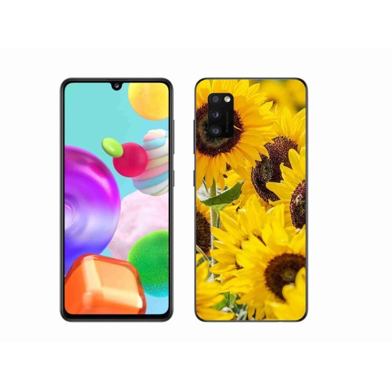 Zselés borítás mmCase Samsung Galaxy A41 készülékhez - Napraforgó