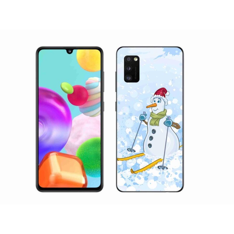 Gél borítás mmCase Samsung Galaxy A41 készülékhez - hóember