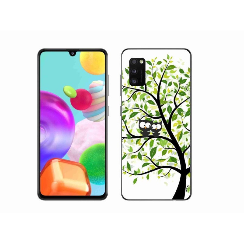 Gél borítás mmCase Samsung Galaxy A41 készülékhez - baglyok a fán