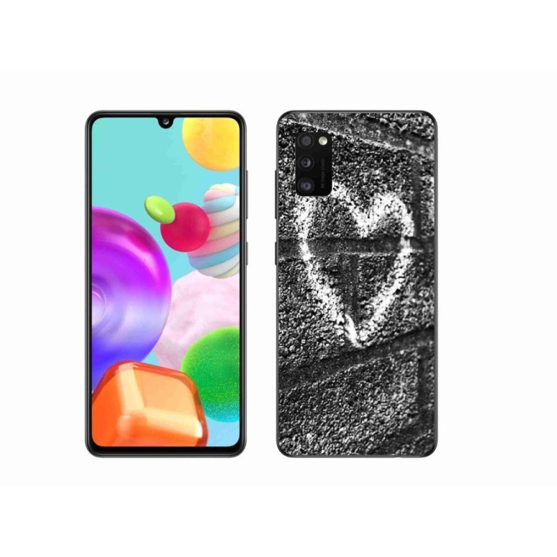 Gél borítás mmCase Samsung Galaxy A41 készülékhez - szív a falon