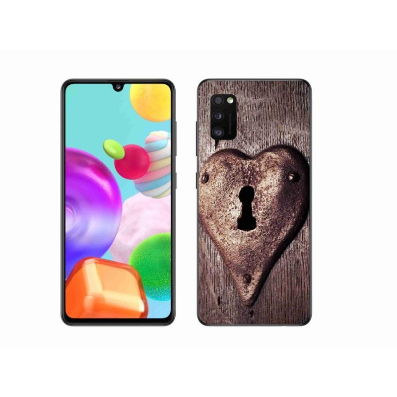 Gél borítás mmCase Samsung Galaxy A41 készülékhez - szív alakú zár
