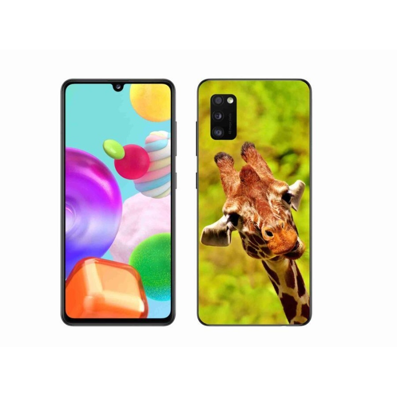 Gél védőhuzat mmCase Samsung Galaxy A41 - zsiráf
