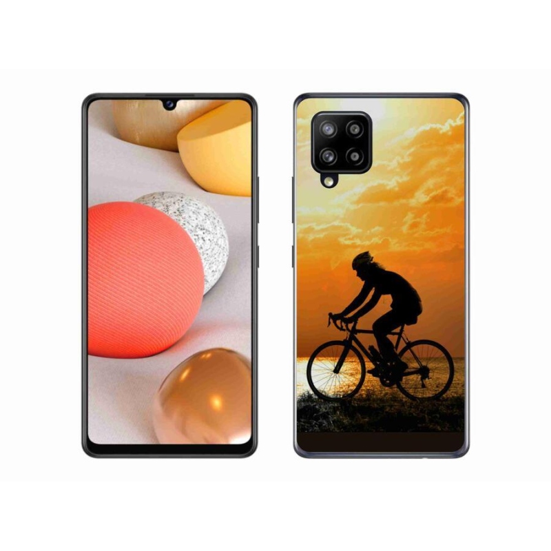 Gél borító mmCase Samsung Galaxy A42 5G - kerékpározás