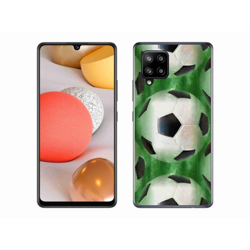 Gél borítás mmCase a mobiltelefon Samsung Galaxy A42 5G - focilabda