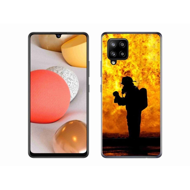 Gél borítás mmCase Samsung Galaxy A42 5G - tűzoltóhoz