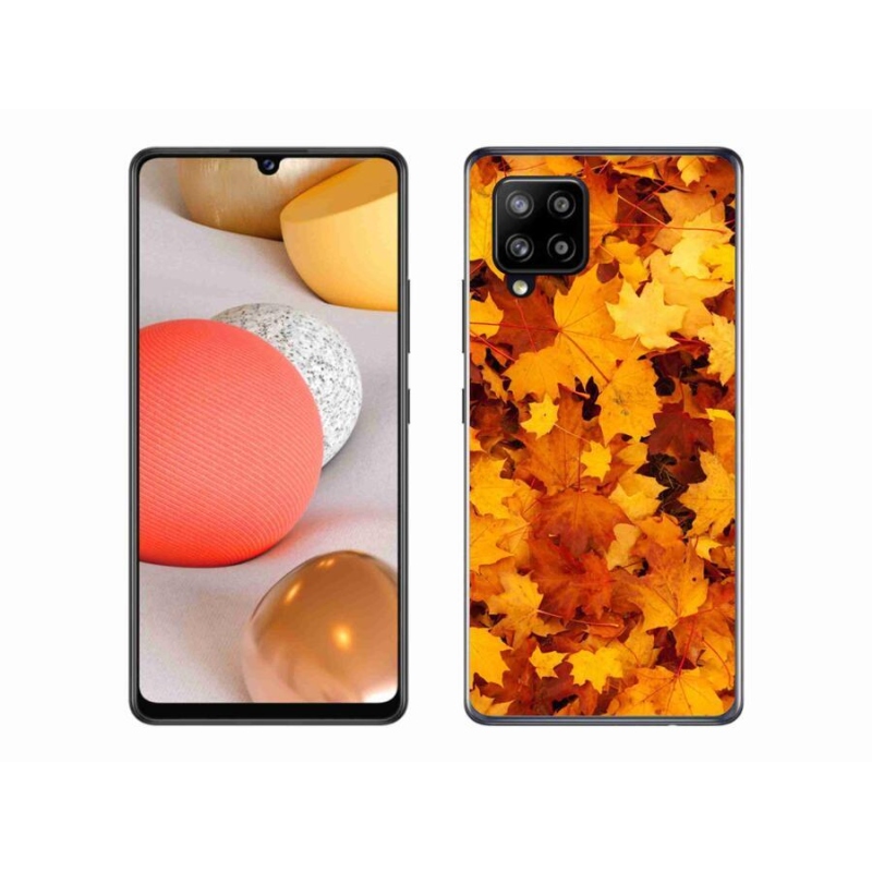Gél borítás mmCase Samsung Galaxy A42 5G - juharlevelek - Samsung Galaxy A42 5G - Juharlevelek