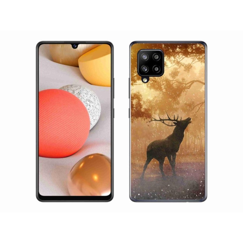 Zselés borítás mmCase Samsung Galaxy A42 5G - szarvas a vadászaton