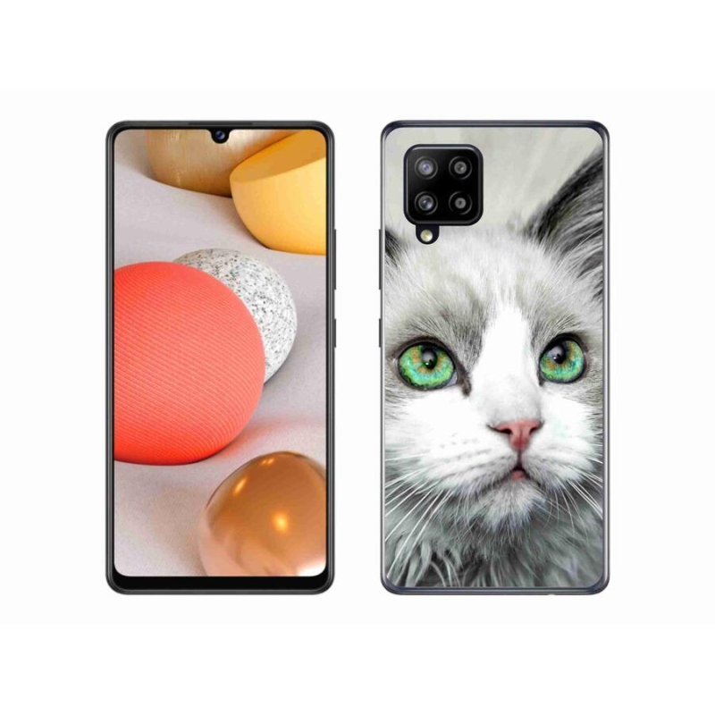Zselés borítás mmCase Samsung Galaxy A42 5G - macskaszem