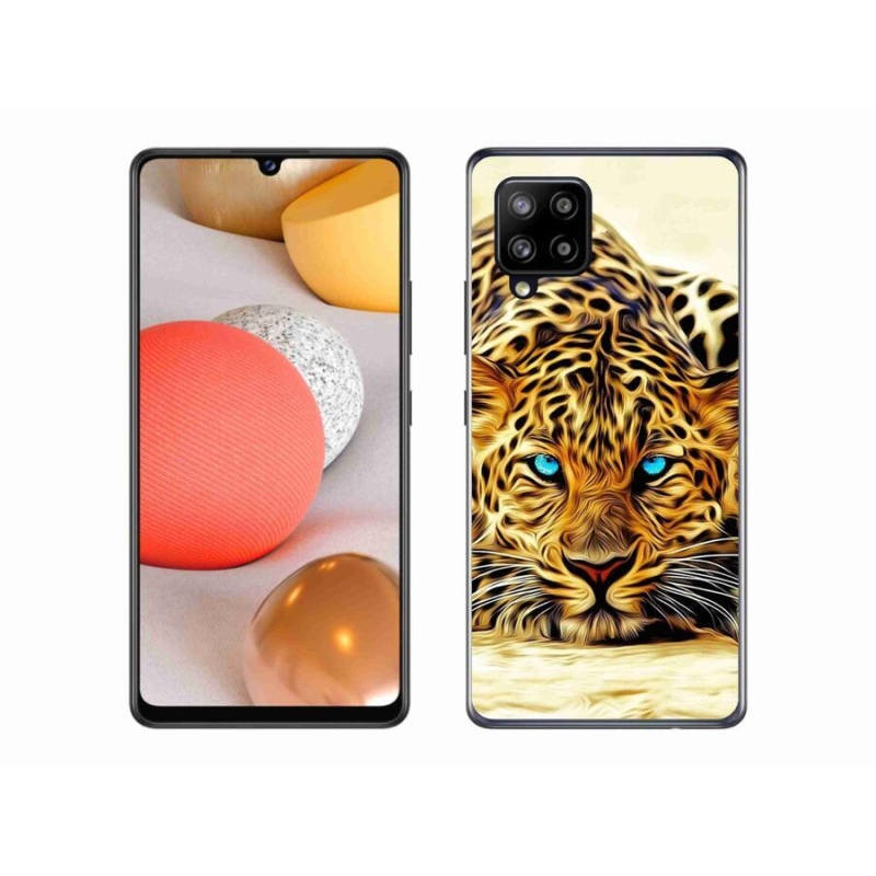 Gél borítás mmCase Samsung Galaxy A42 5G - rajzfilm tigrishez