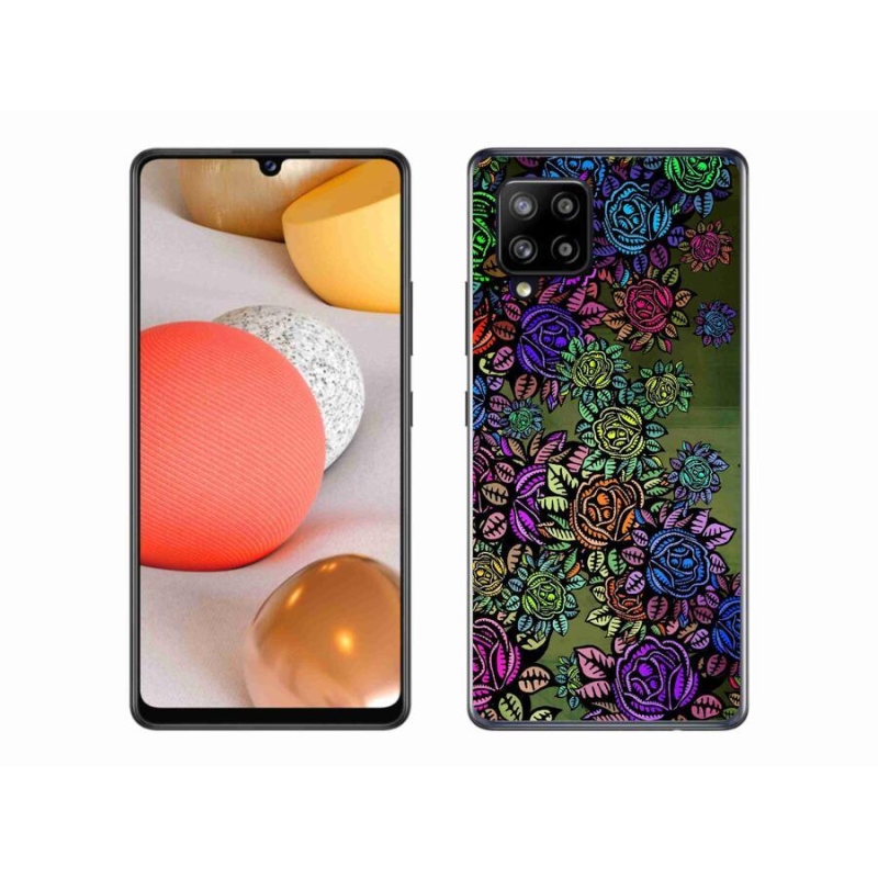 Gél borító mmCase Samsung Galaxy A42 5G - virágok 6