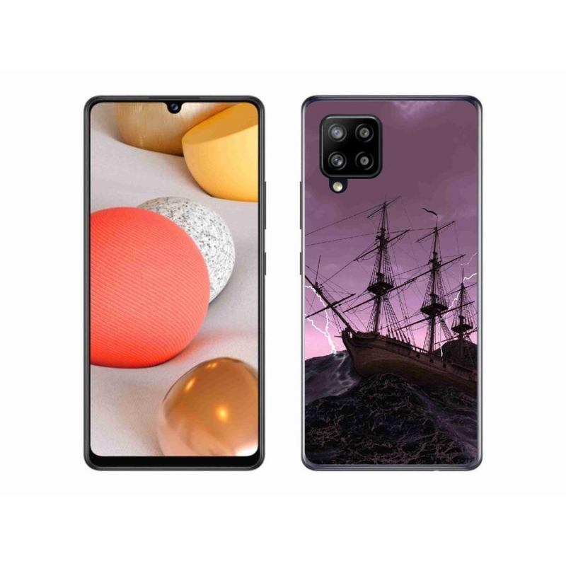 Zselés borítás mmCase Samsung Galaxy A42 5G - hajó a viharban