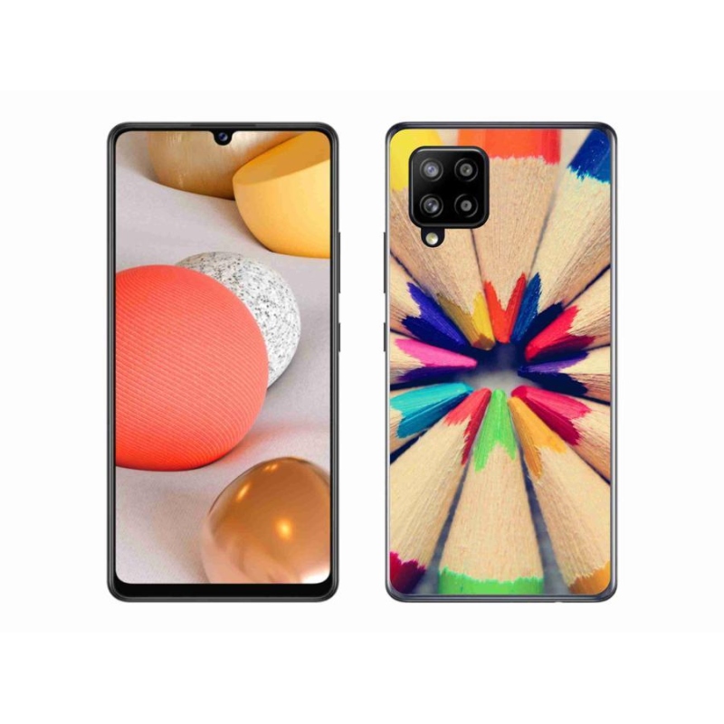 Gél borító mmCase Samsung Galaxy A42 5G-hez - zsírkréták