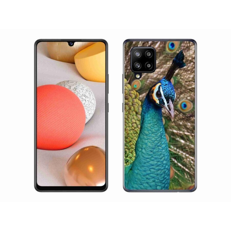 Zselés borítás mmCase Samsung Galaxy A42 5G - páva
