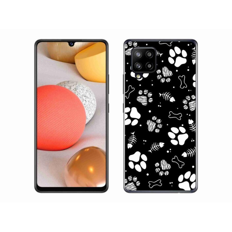 Zselés borítás mmCase Samsung Galaxy A42 5G - kutyamancsok