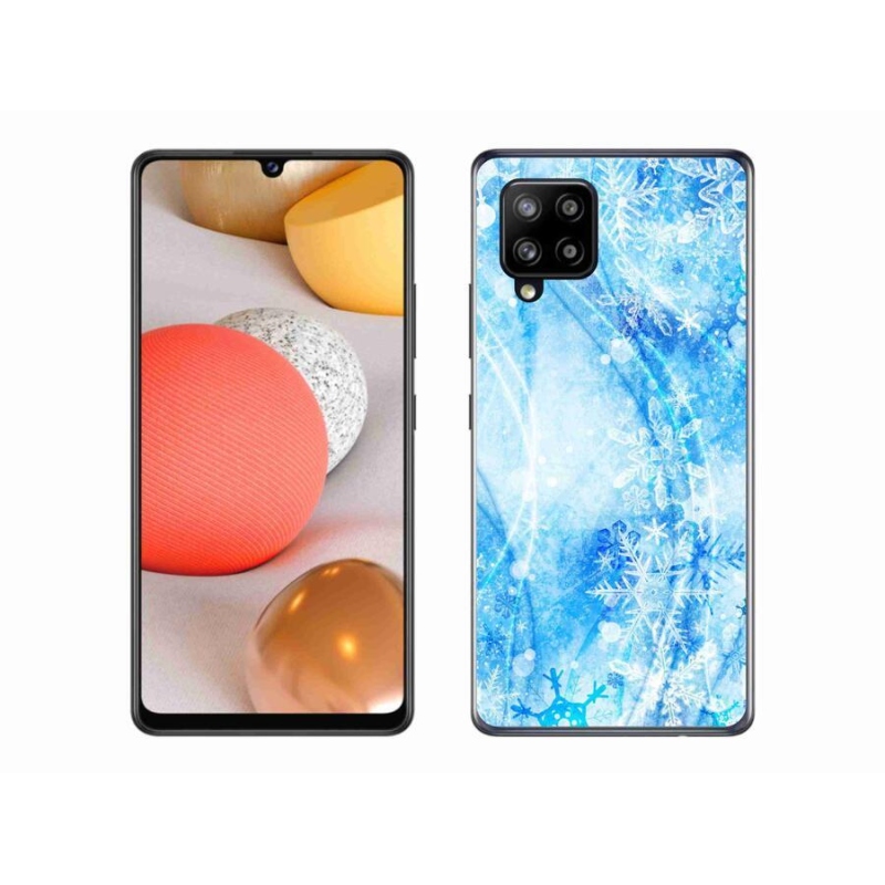 Gél védőhuzat mmCase Samsung Galaxy A42 5G - hópelyhekhez