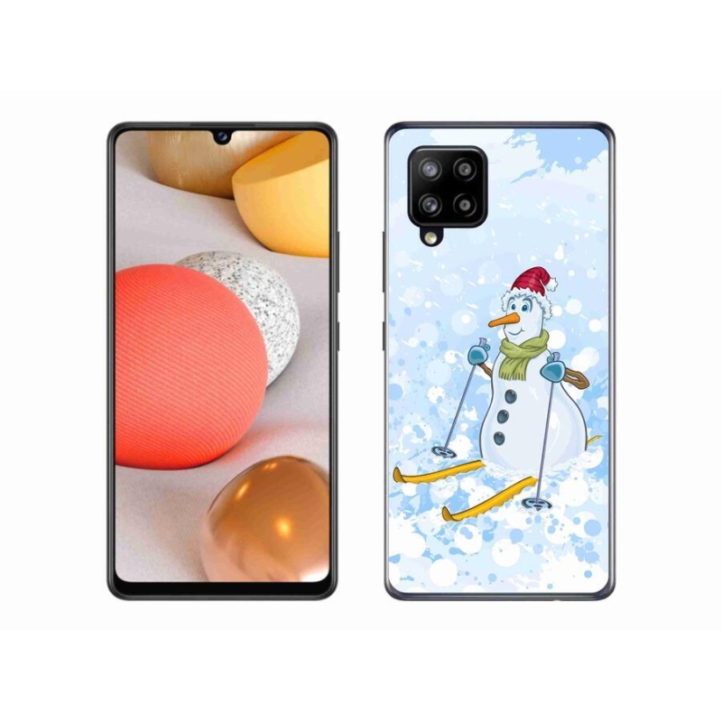 Gél borító mmCase Samsung Galaxy A42 5G - hóemberhez
