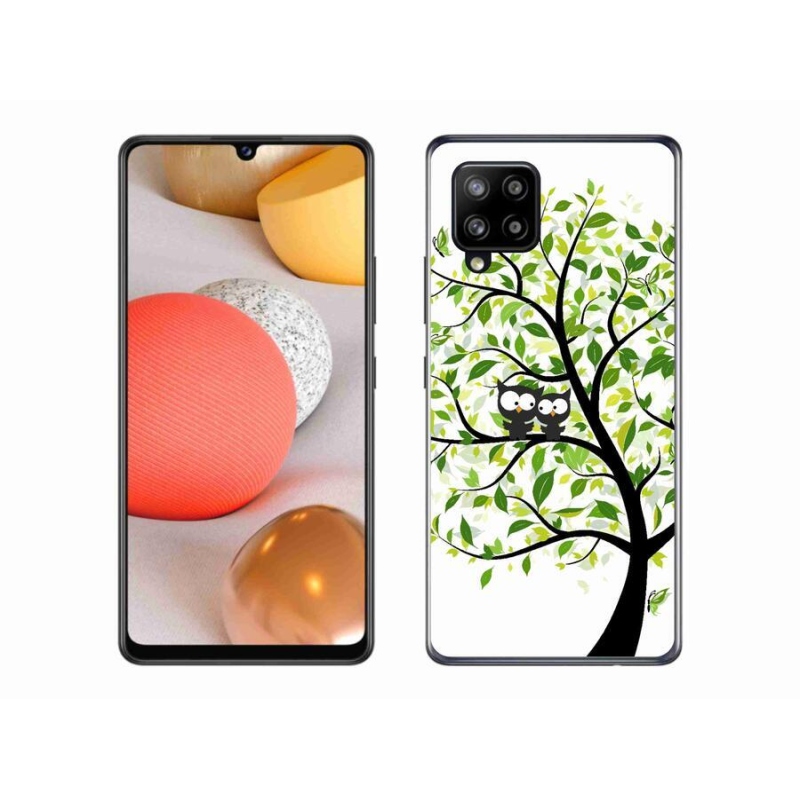 Zselés borítás mmCase Samsung Galaxy A42 5G - baglyok a fán