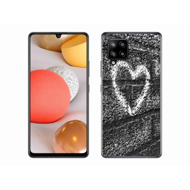 Gél borítás mmCase Samsung Galaxy A42 5G - szív a falon