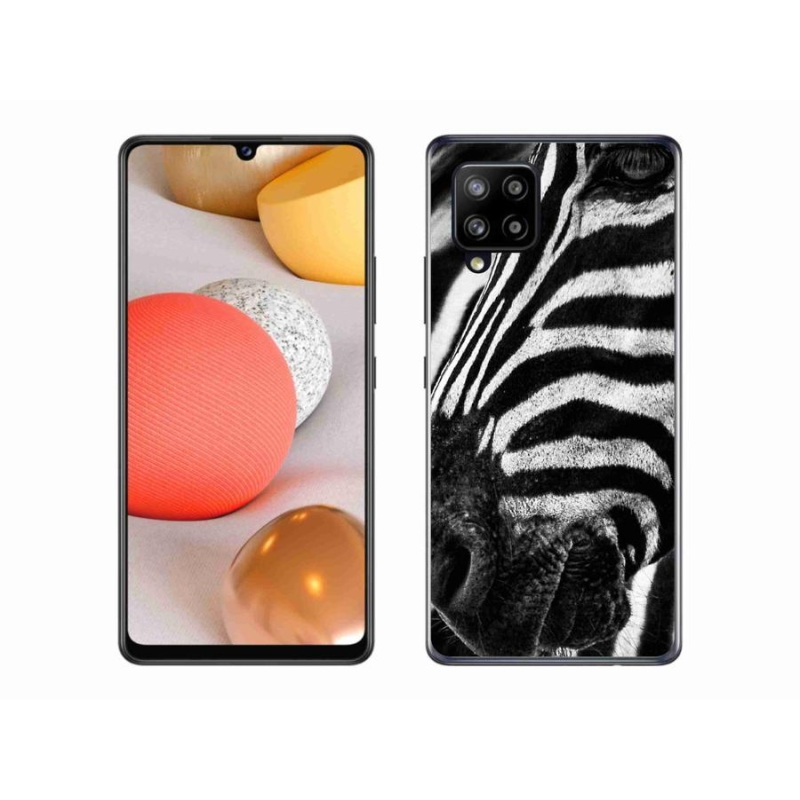 Zselés borítás mmCase Samsung Galaxy A42 5G - zebra