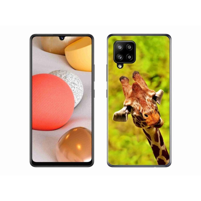 Zselés borítás mmCase Samsung Galaxy A42 5G - zsiráf