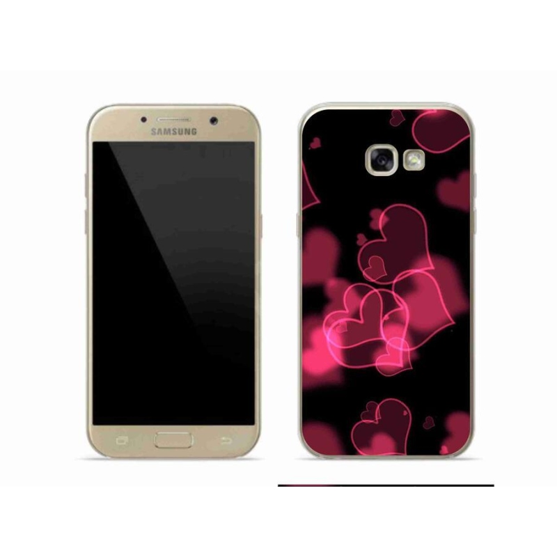 Zselés borítás mmCase Samsung Galaxy A5 (2017) - piros szívek