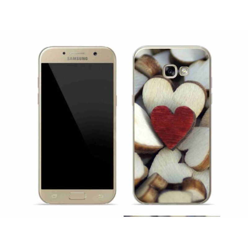 Zselés borítás mmCase Samsung Galaxy A5 (2017) - gravírozott piros szív