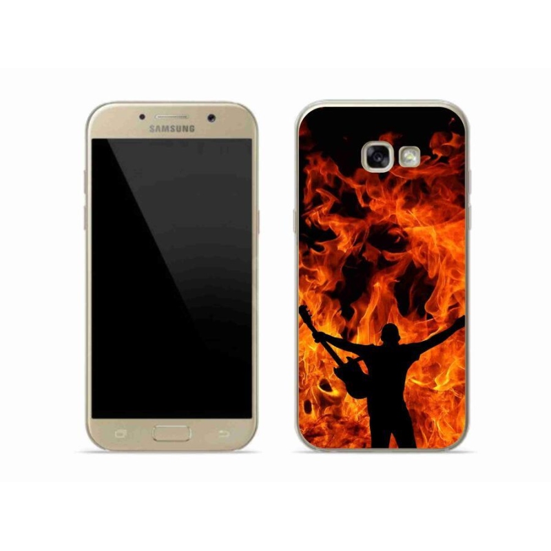 Gél borítás mmCase mobil Samsung Galaxy A5 (2017) - zenész és tűz