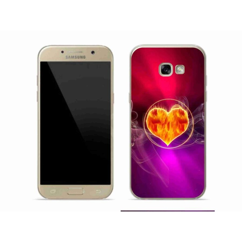 Gél borítás mmCase Samsung Galaxy A5 (2017) - tűz szívhez