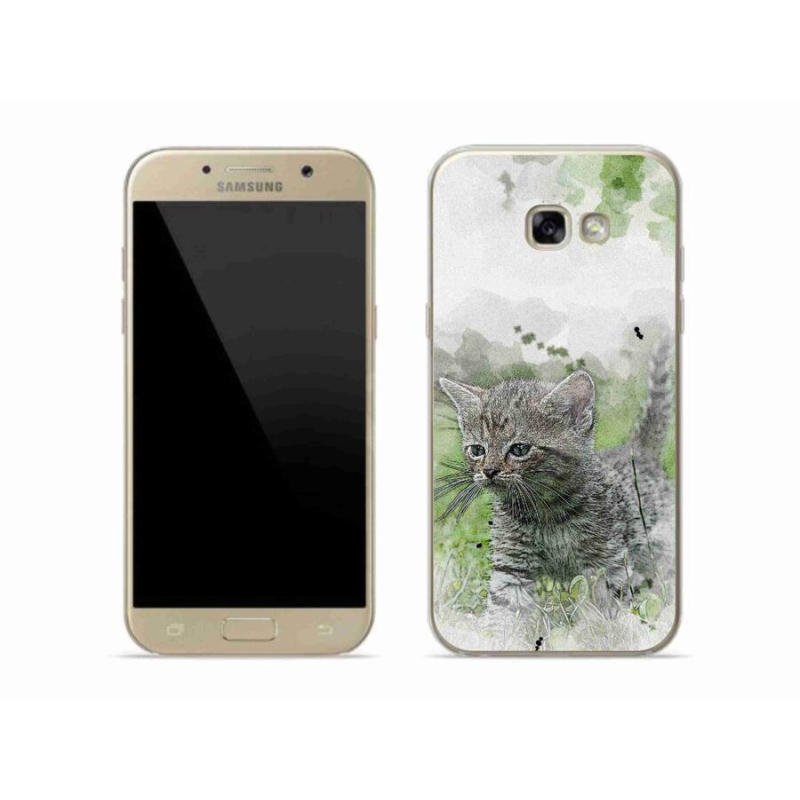Gél borítás mmCase Samsung Galaxy A5 (2017) - aranyos cica 1